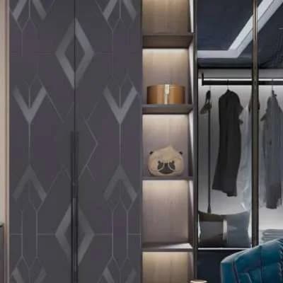 Decorative laminate wardrobe finishes