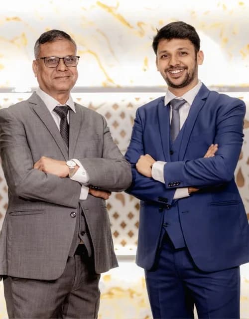EvoSpace founder Mr. Anand Kumar Bansal with co-founder Mr. Ankit Bansal