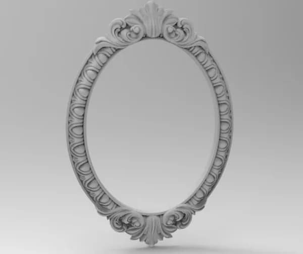 Carved Vanity Mirror Frame
