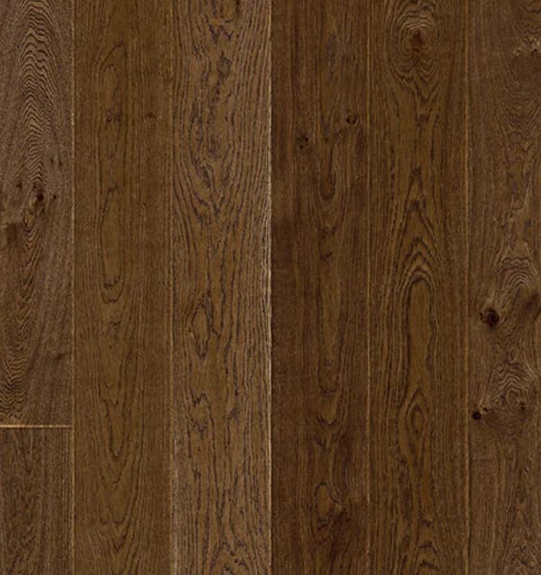 Wide brown oak planks with knots and rustic grain