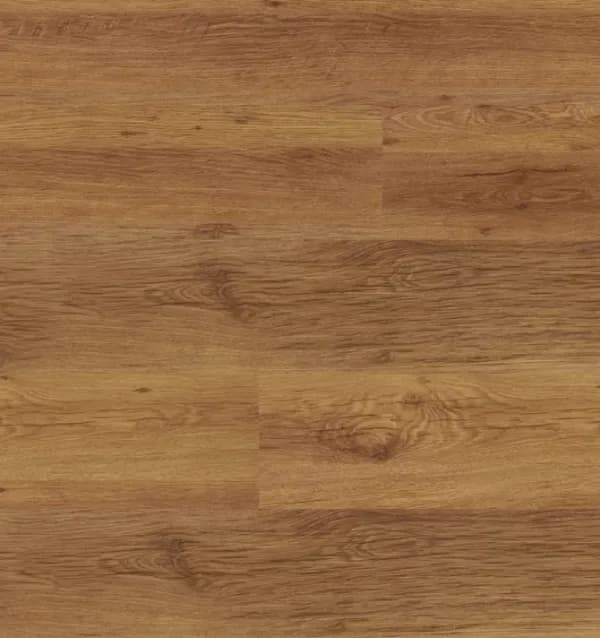 Golden oak-tone wide planks with knots