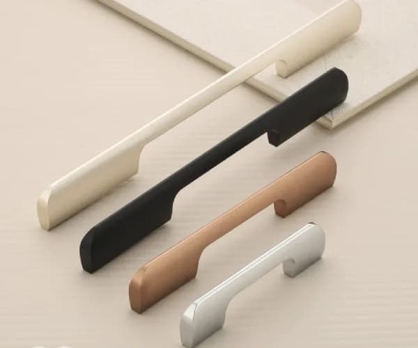 Luxury brass finish drawer pull handle