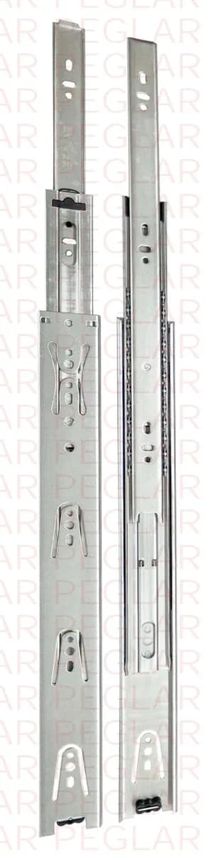 Heavy duty zinc plated telescopic drawer channel
