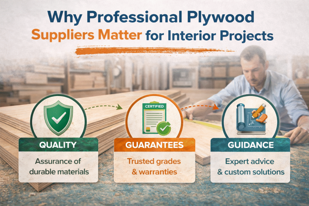 Why Professional Plywood Suppliers Matter for Interior Projects