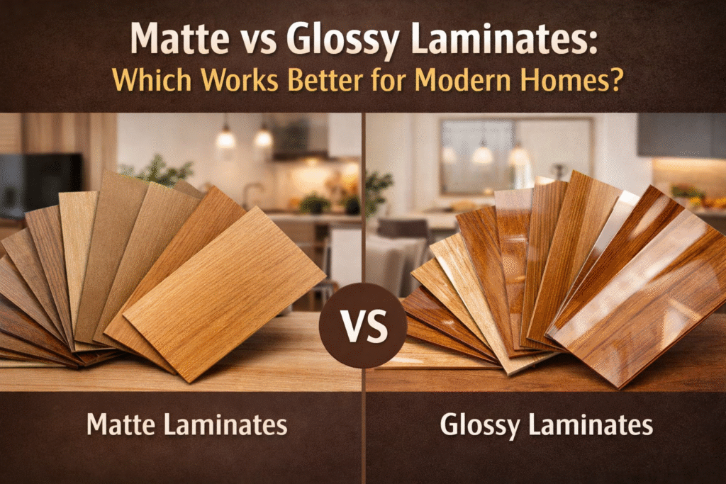 Matte vs Glossy Laminates Which Works Better for Modern Homes