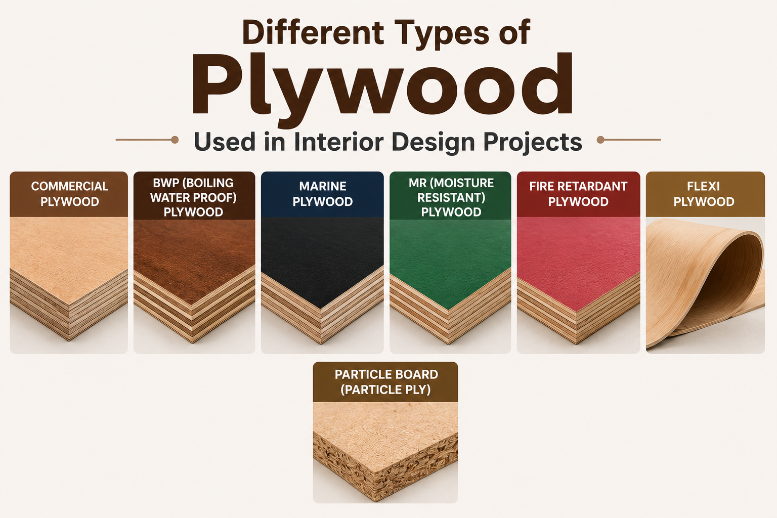 Different Types of Plywood Used in Interior Design Projects 7 Different Types of Plywood Used in Interior Design Projects