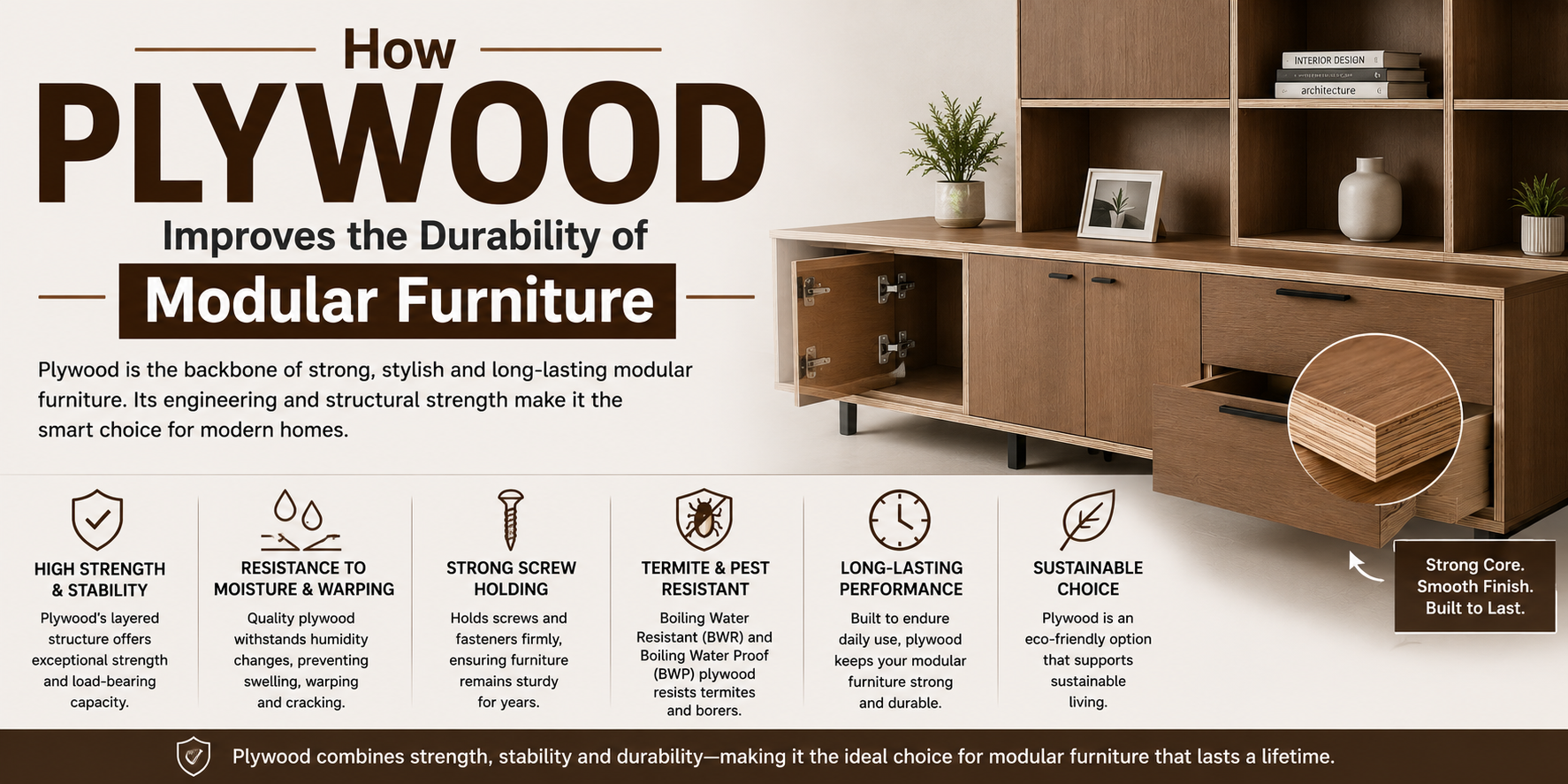 How Plywood Improves the Durability of Modular Furniture 3 How Plywood Improves the Durability of Modular Furniture