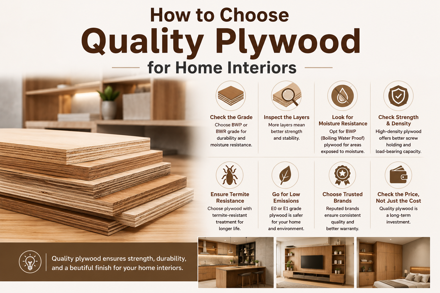 How to Choose Quality Plywood for Home Interiors 8 How to Choose Quality Plywood for Home Interiors