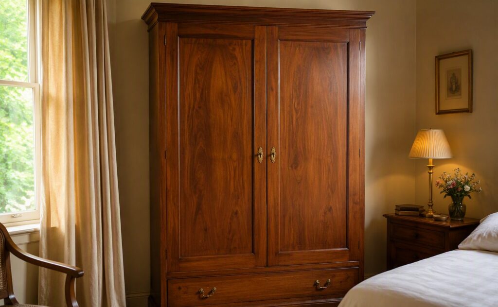 A fifteen-year-old teak wardrobe with perfectly aligned doors and a rich patina
Quality Plywood in Bangalore